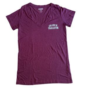 Redshirt Women's College of Charleston V Neck Fitted T Shirt Size XL
